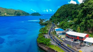 A Serene Aerial Tour of American Samoa: Discover the Tropical Paradise of the South Pacific