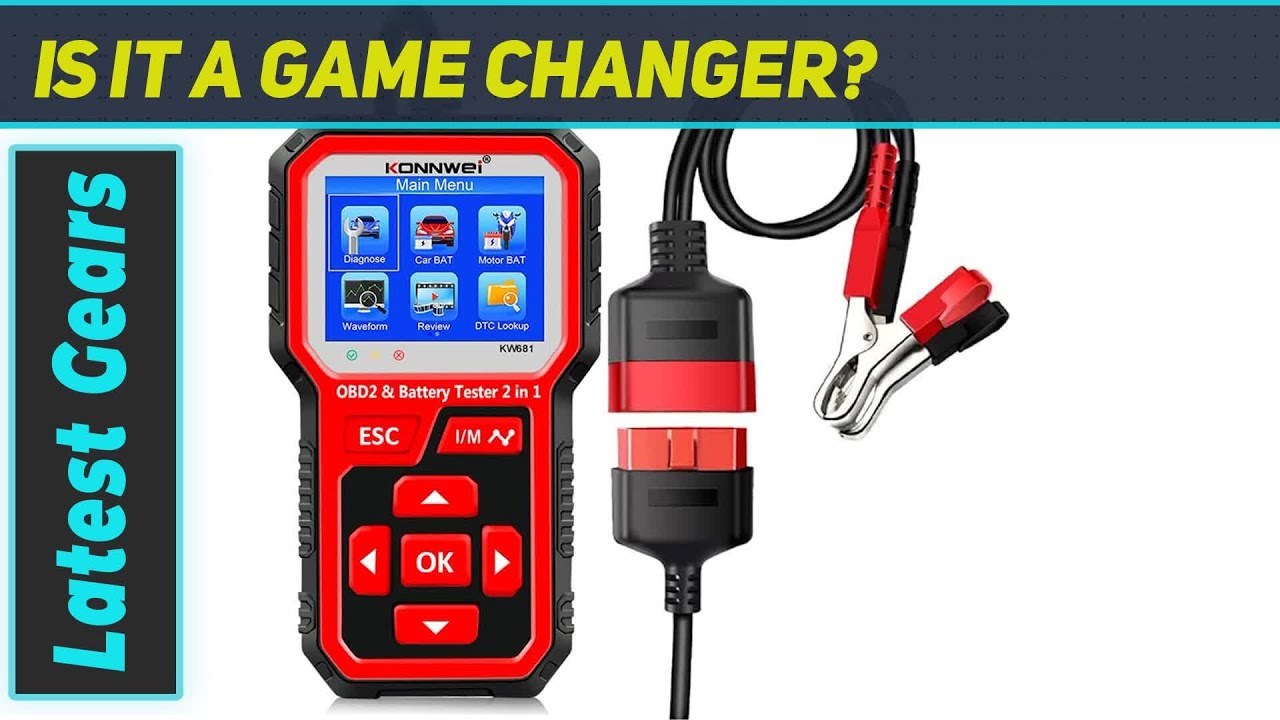 Лучший инструмент для диагностики автомобиля: обзор сканера и тестера аккумулятора KONNWEI KW681 ...