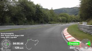 Suzuki Swift Stage 2 Rent4Ring.de Around The Nürburgring Lap 2 9M50S Btg