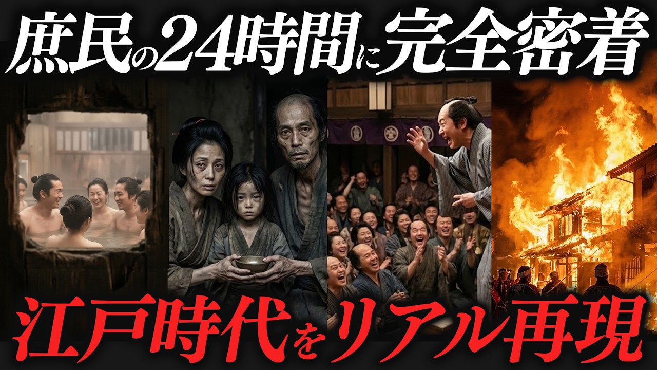 江戸庶民の1日ルーティンをリアルに再現！現代人が驚愕する仕事・食事・夜の生活とは？