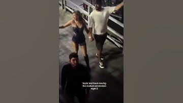 Taylor and Travis leaving the stadium Amsterdam night 3☺️#tayvis #shorts #shortsfeed #taylorswift