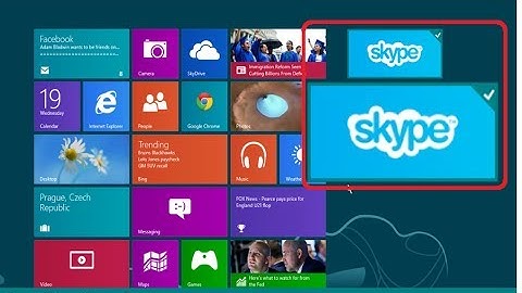 Make Skype® Tile Size Smaller and Larger in Start Screen on Windows® 8