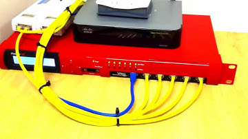 Watch guard firebox x700 running pfsense acting as a temporary router / firewall / Switch