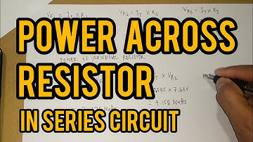 How to calculate the individual power of resistors in a series circuit