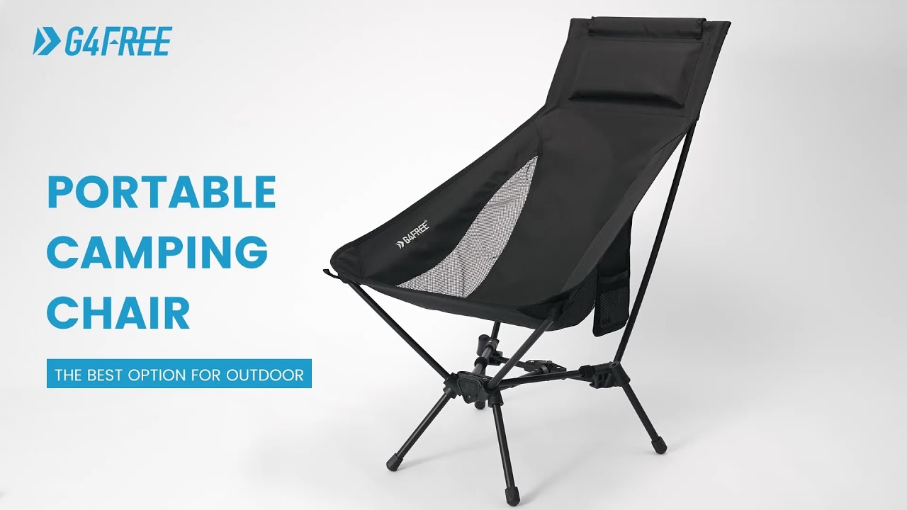 G4Free portable camping chair review: how to setup up and fold it. 