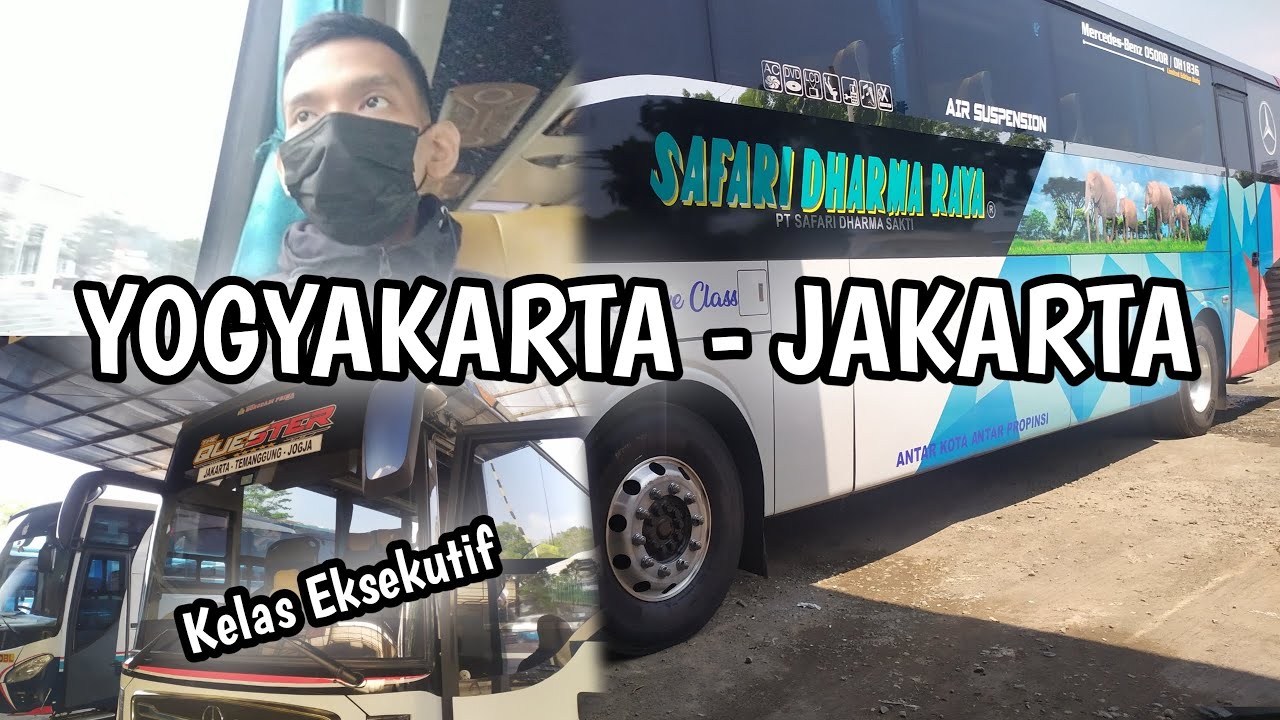 NAIK BUS KELAS EKSEKUTIF TERHEMAT || TRIP YOGYAKARTA - JAKARTA DENGAN BUS SAFARI DHARMA RAYA