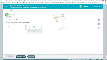 Introduction to solving an equation with variables on the same side