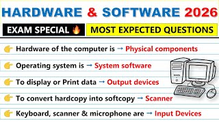 🔥 150 Computer MCQs Marathon 2026 | Hardware & Software Most Expected Questions screenshot 5