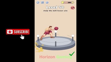 Brain Wind - Tricky Puzzle Game LEVEL 50 Help the left boxer win - Gameplay Walkthrough Android IOS