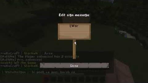 Minecraft: How To Make Warp Sign!