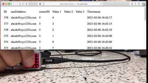 ATOM Matrix(ESP32)を使って、IoTをやってみた。