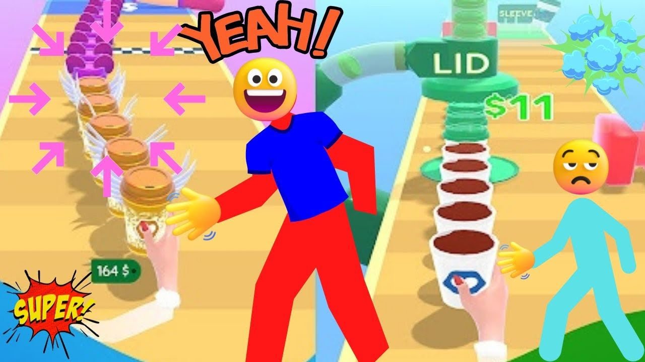 Coffee Stack ☕️- All Levels Gameplay (Android,ios) New update Walkthrough