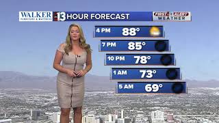 Las Vegas weather, 13 hour forecast at 3 pm