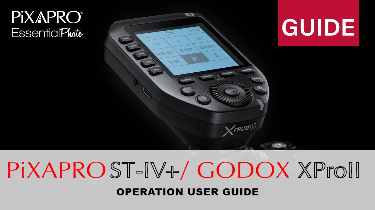 PiXAPRO ST-IV+ / GODOX XPro II Leica Flash Trigger Operation Guide - YouTube