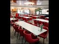 Red Leather Chairs in Canadian Istambul Restaurant by ForRestaurants.ca
