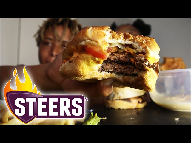 CHEESY STEERS MUKBANG | ORININAL KING STEER BURGER 먹방 class=