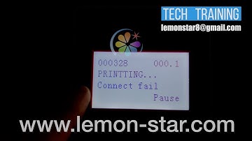 LEMONSTAR fix online - XP 600 UV roll printer connect fail fast repair