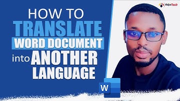 How to translate word document into another language