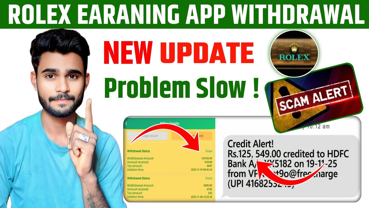 Rolex App Review | Withdrawal Problem | New Update | Real or Fake? Live Test & Proof