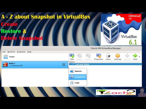 A -Z About snapshot in VirtualBox