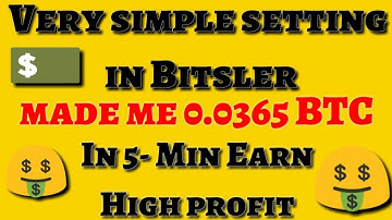 Bitsler - i won 0.036BTC - Bitsler low amount trick - bitsler low risk strategy - High profit -