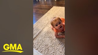 Toddler Has Hilarious Reaction To Dad Telling Her Its Bath Time