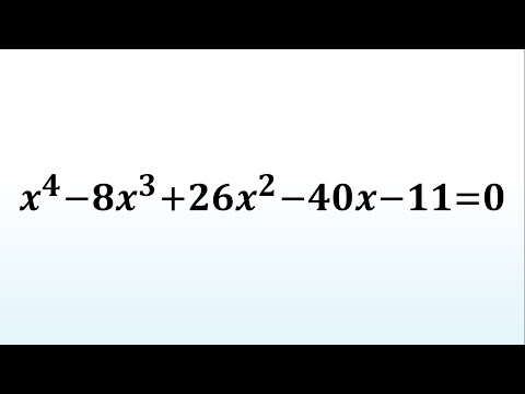 An Amazing Quartic Equation Can You Solve 