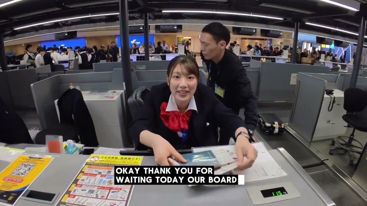 POV Check In Garuda Indonesia di Bandara Narita Tokyo Jepang