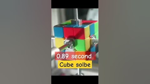 New World record Robot VS Men 3x3 cube solve. #rubikscube #shorts