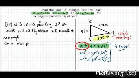 exercice pythagore triangle rectangle 4e
