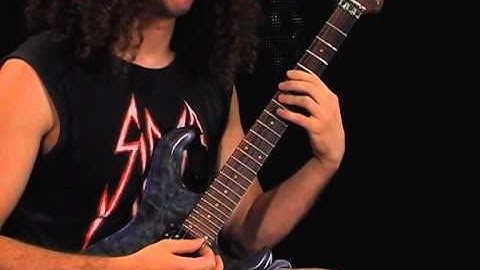 2 Hands Tapping Lick with String Skipping - Lead Guitar Lesson