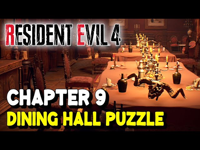 Resident Evil 4 Remake Dining Hall Puzzle Solution