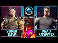 MK1 Super Dave (SHANG TSUNG) VS Dead Snow713 (JOHNNY CAGE)🥊Mortal Kombat 1🥊4K 60ᶠᵖˢ