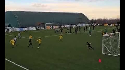 Cut the pass and score a Goal!