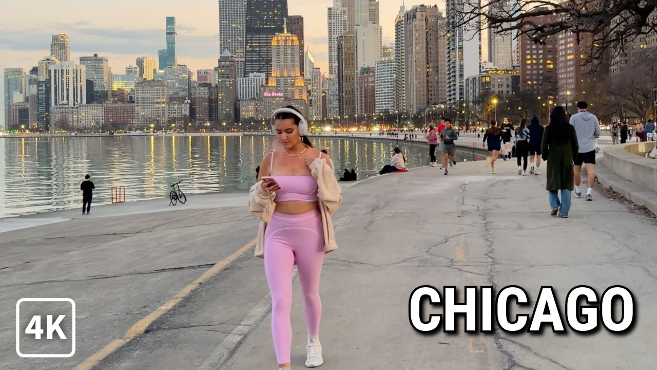 Spring-Like In Chicago 🌸 Beautiful Day In Lakefront Trail Walk On Friday | February 27, 2026 | 4K
