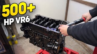 Building Bulletproof 12V VR6 Bottom End (Step-by-Step)