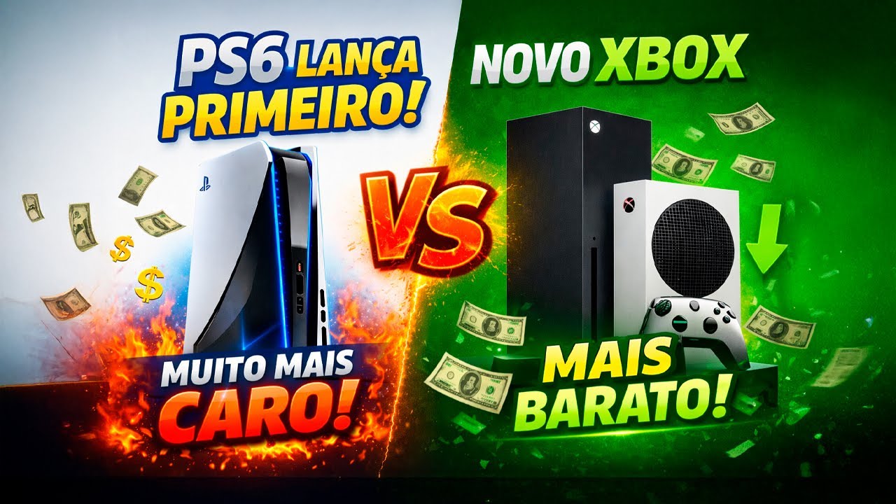 PS6 chega primeiro, MAIS FRACO, e MAIS CARO que o novo XBOX!
