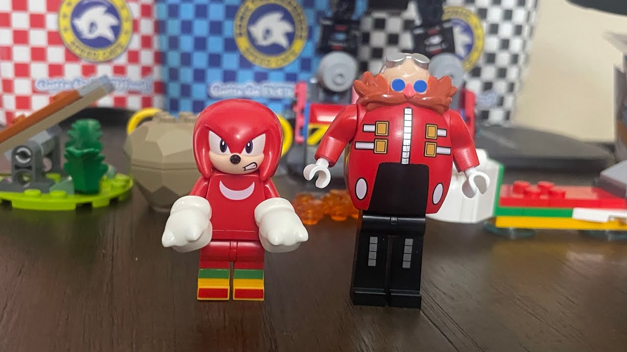 Лего Соник Ёжик Наклз против робота-дробилки доктора Эггмана