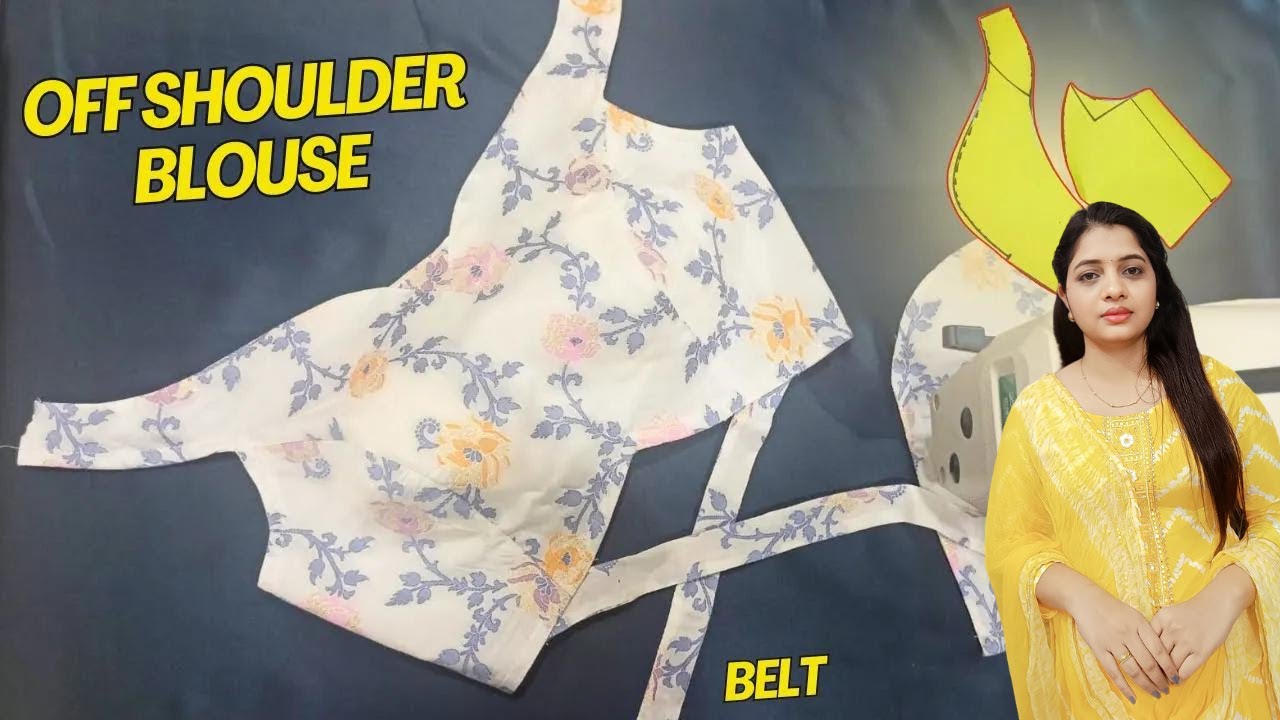 Off Shoulder Blouse kaise Banaen Off Shoulder Blouse ki Cutting Off