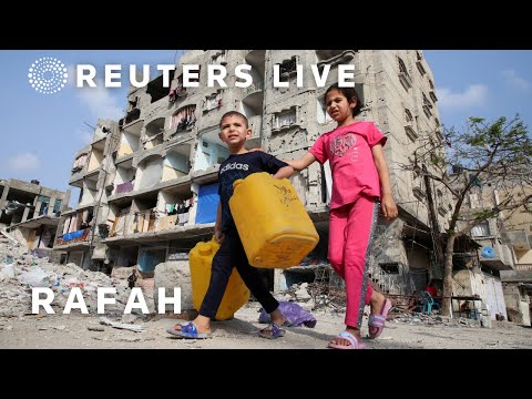 LIVE: Rafah live stream, where many Gazans are displaced