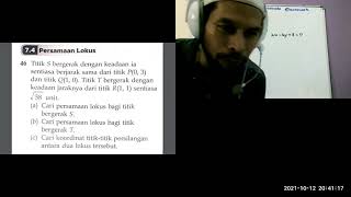 MATEMATIK TAMBAHAN TINGKATAN 4 : PERSAMAAN LOKUS