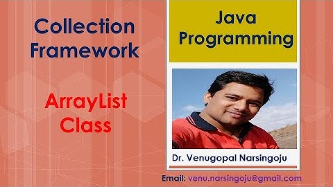 ArrayList Class | List Interface | Java Collection Framework | Venugopal Narsingoju