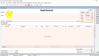 SQL Accounting Software Tutorial 012 Goods Received