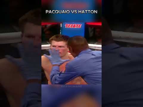 PACQUIAO KNOCKS OUT HATTON COLD IN ROUND 2