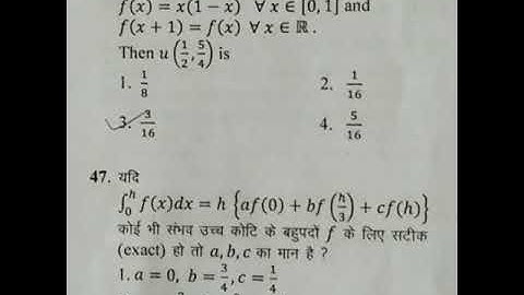CSIR net exam mathematics June2018 paper part-b