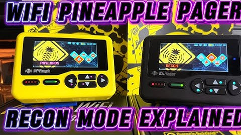 WiFi Pineapple Pager Recon Mode Explained