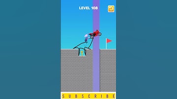 Draw Bridge Puzzle Game Level 108 #shorts