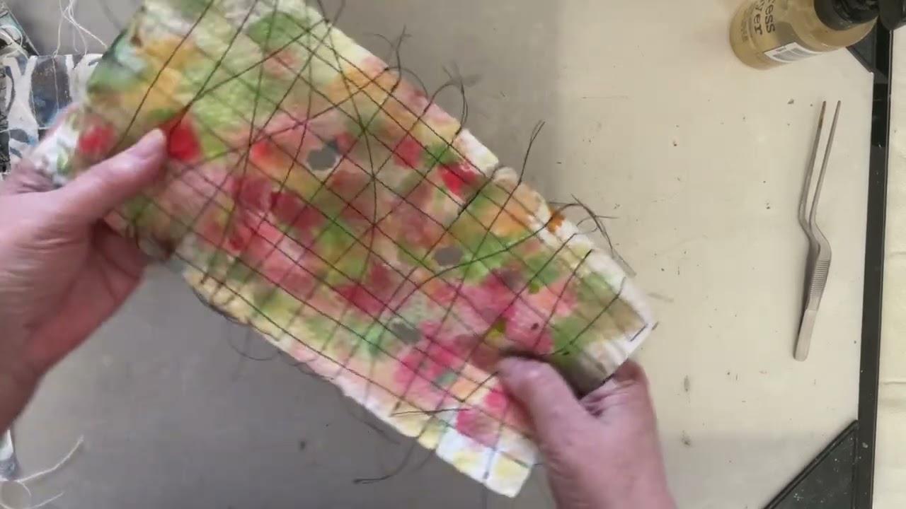 How I make my Lace Paper Netting #diy  #art #junkjournal #mixedmedia