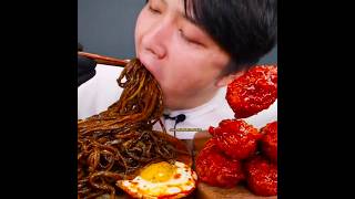 Jajangmyeon & Y Fried Chicken With Egg