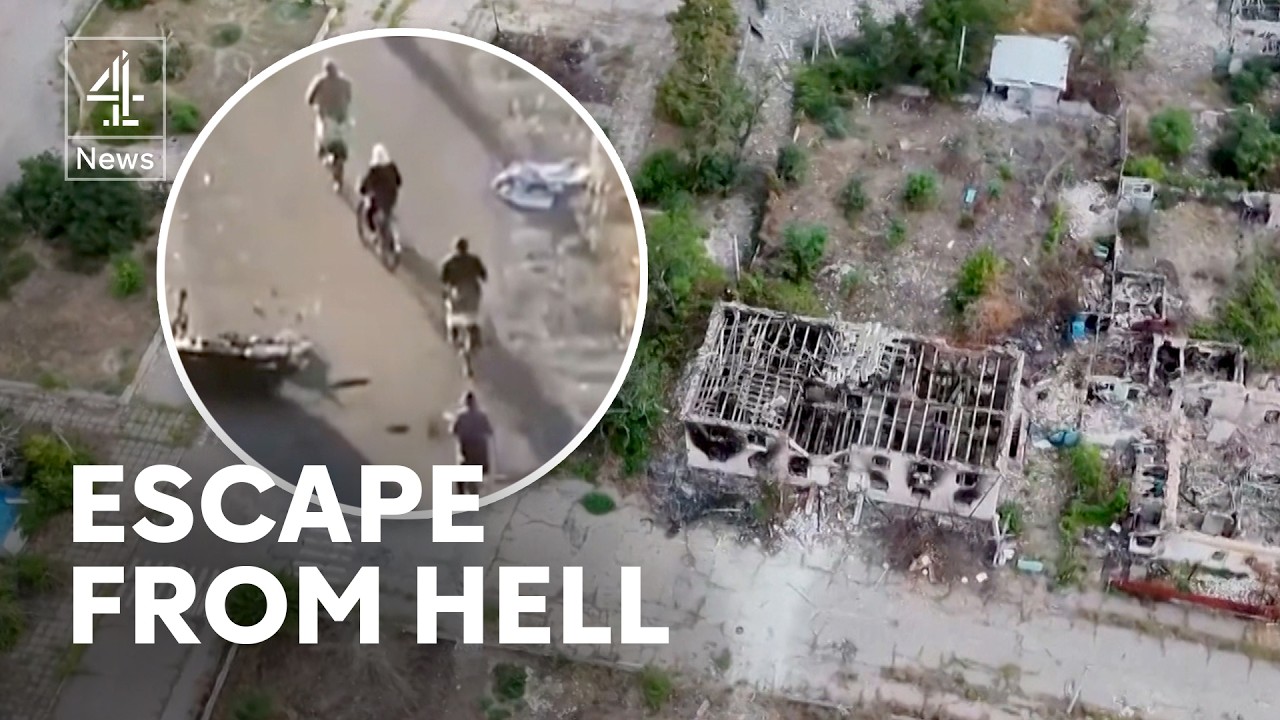 Ukrainians risk 'Road of Death' to escape Russian occupation